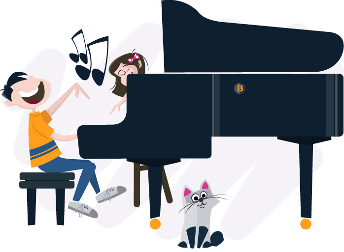 Make Music Fun - Boy at Piano
