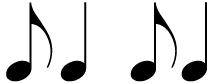 Syncopated rhythm example