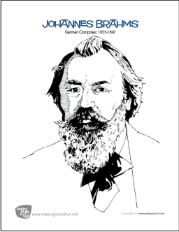 Brahms Coloring Page