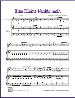 Eine Kleine Nachtmusik Trumpet Sheet Music