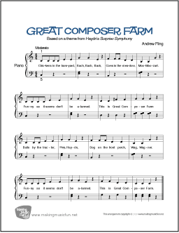 Great Composer Farm Lead Sheet