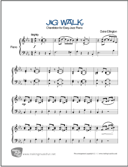 Jig Walk Easy Piano Sheet Music