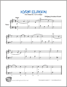 Kyrie Eleison Piano Sheet Music