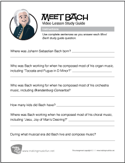 Meet Bach Study Guide