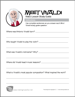 Meet Vivaldi Study Guide