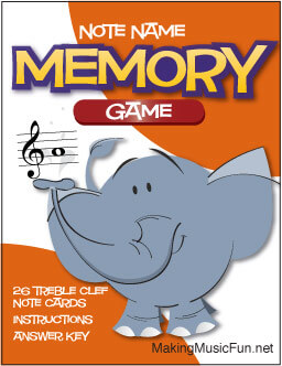 Memory Game | Treble, Bass and Viola Clef Note Names