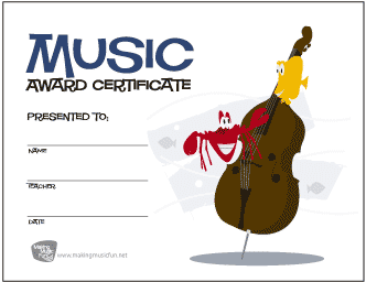 Music Achievement Award (Scooter and Jr. with String Bass)