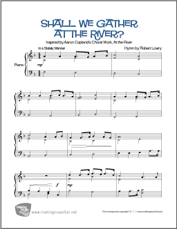 Shall We Gather at the River Easy Piano Sheet Music