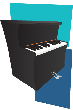 Piano Illustration for Kids
