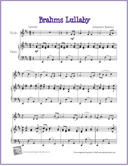 Brahms Lullaby Violin