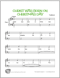 Christ Was Born on Christmas Day