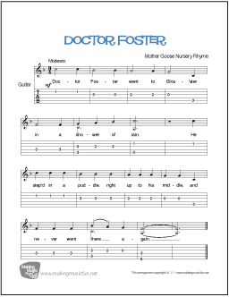 Doctor Foster Guitar Sheet Music