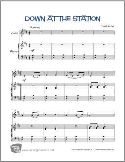 Down at the Station Violin
