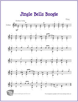 Jingle Bells Boogie Guitar Sheet Music