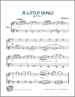 A Little Song (Kabalevsky)