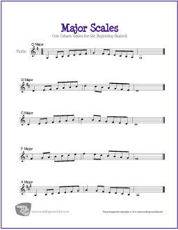 Major Scales for Violin