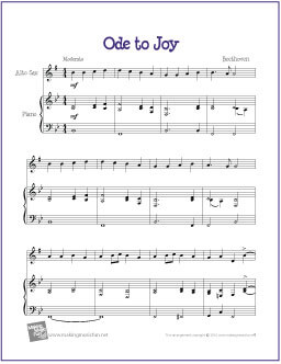 Ode to Joy Alto Saxophone
