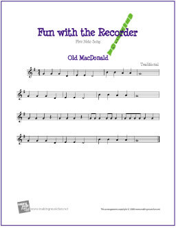 Old MacDonald Recorder