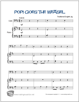 Pop! Goes the Weasel Cello