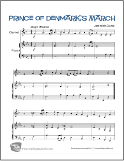 Prince of Denmark's March Clarinet
