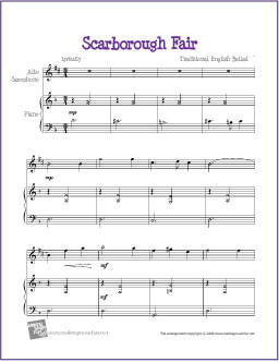 Scarborough Fair Alto Saxophone