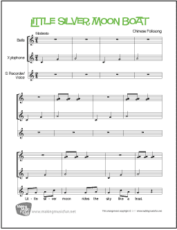 Little Silver Moon Boat Orff