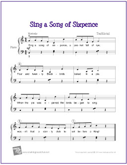 Sing a Song of Sixpence