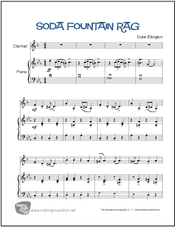 Soda Fountain Rag Clarinet