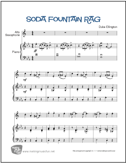 Soda Fountain Rag Alto Saxophone