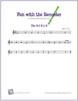 The B-I-B-L-E Recorder