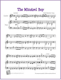 The Minstrel Boy Clarinet
