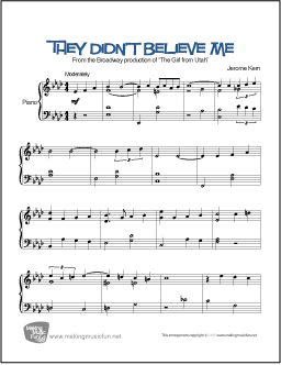 They Didn't Believe Me (Kern)