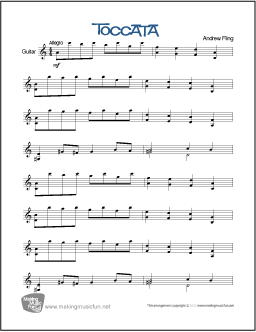 Toccata Guitar Sheet Music