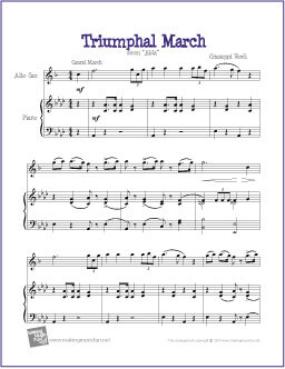Triumphal March Alto Saxophone