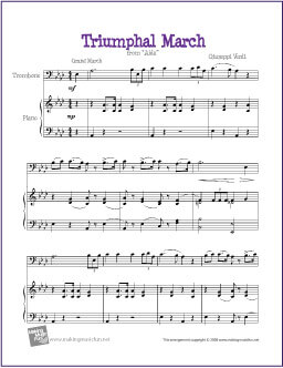 Triumphal March Trombone