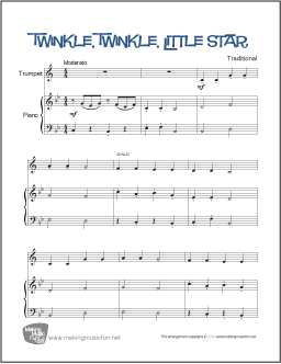 Twinkle Twinkle Little Star Trumpet