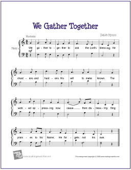 We Gather Together Harp